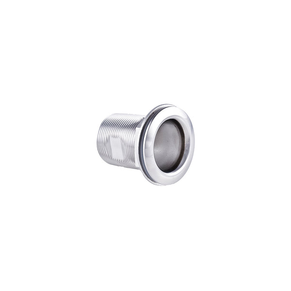 Thru Hull 1.5" NPT, 2.5" Short, Forged w/ Nut, titanium