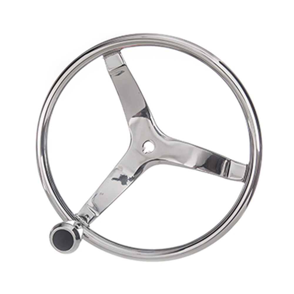 13-1/2" Stainless Steel Marine Steering Wheel w/ Knob