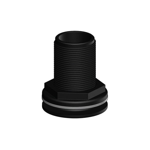 Thru-hull Domed 1.25" (31.8mm) NPS, Black