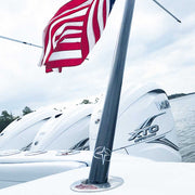 Coastal Hybrid Flagpole, Fixed 8', Black – image 4