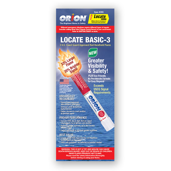 Orion Red Handheld Locate Flares, 3-Pack – 265
