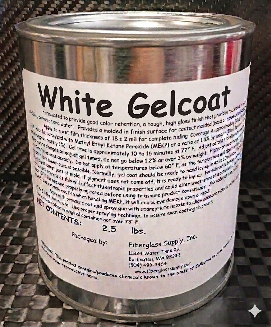 FGCI Brushable White Gelcoat Quart Kit – 157234