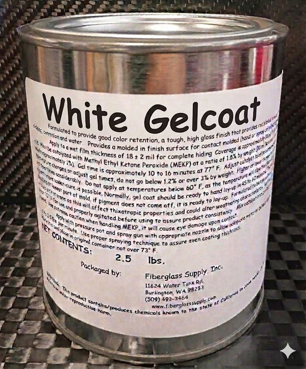 FGCI Brushable White Gelcoat Quart Kit – 157234