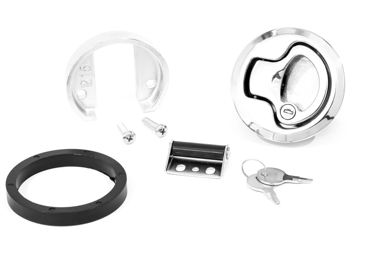 2.5" Slam Latch Locking, Water-resistant, Beveled Face, Kit