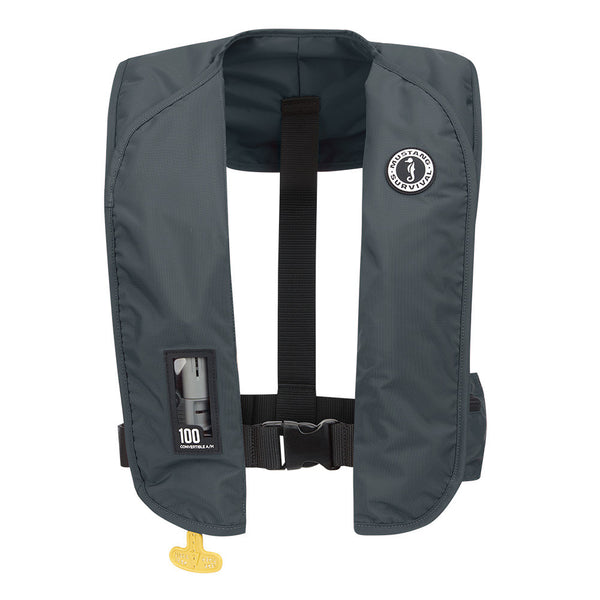 Mustang Survival MIT 100 Convertible Auto/Manual Inflatable PFD Admiral Gray – MD2030-191-0