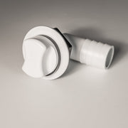 Cooler Drain, 1", Short Body, 90 Deg, w/ Plug