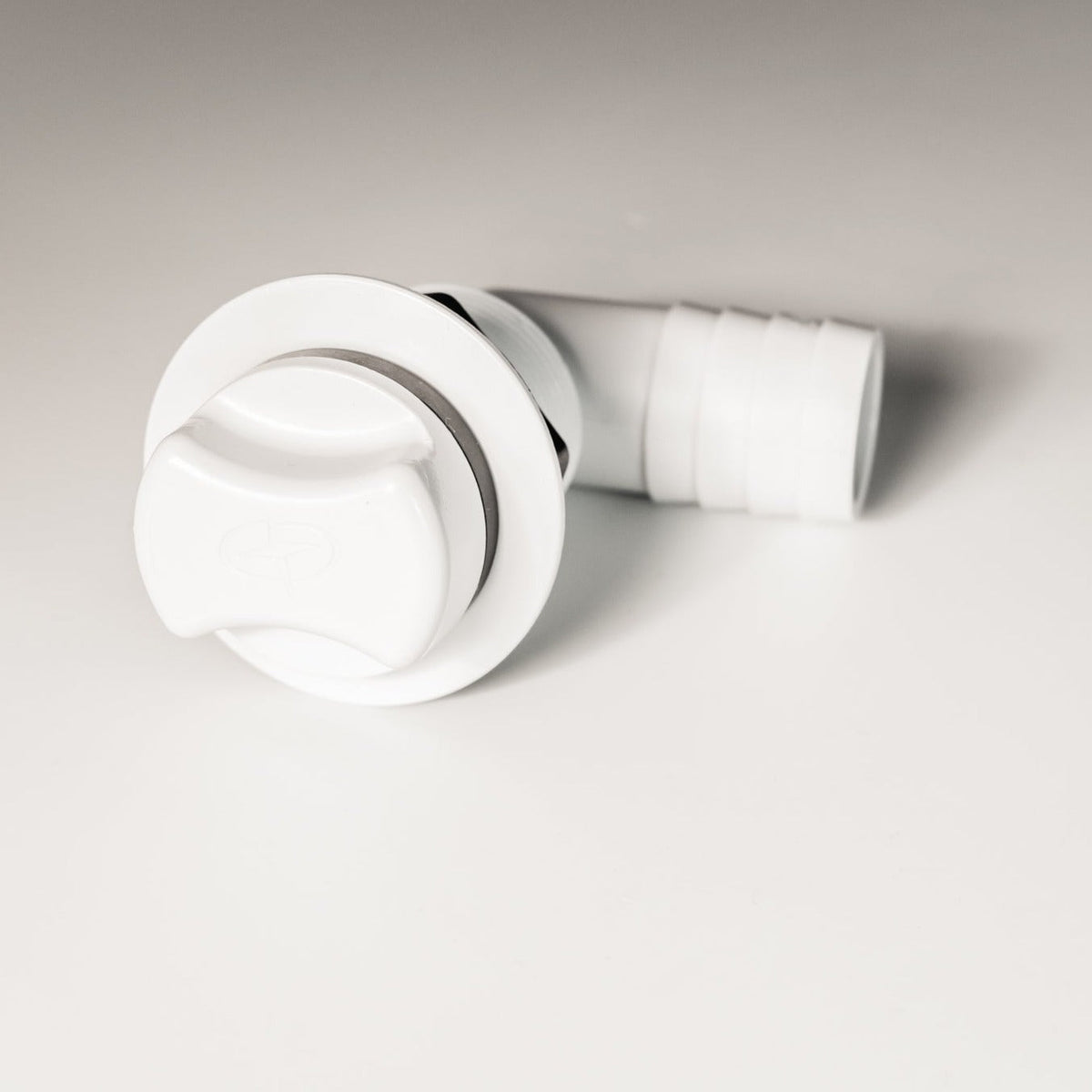 Cooler Drain, 1", Long Body, 90 Deg, With Drain Plug