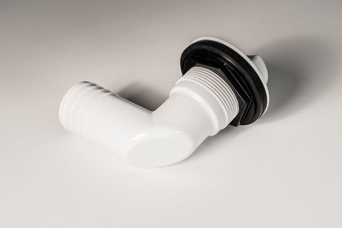 Fish Box Drain, 1-1/2", 90 Degree, With Drain Plug – image 5