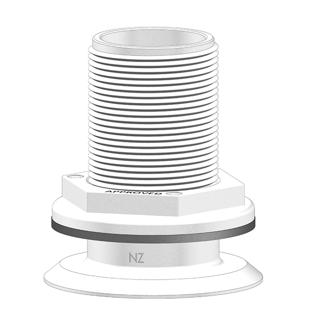 Thru-hull Recessed 1.5" (38.1mm) NPS  White