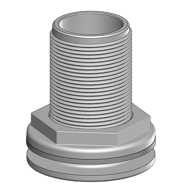 Thru-hull Domed 0.5" (12.7mm) NPS  White