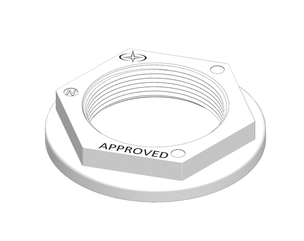 Nut Backing 2" (50.8mm) NPS White