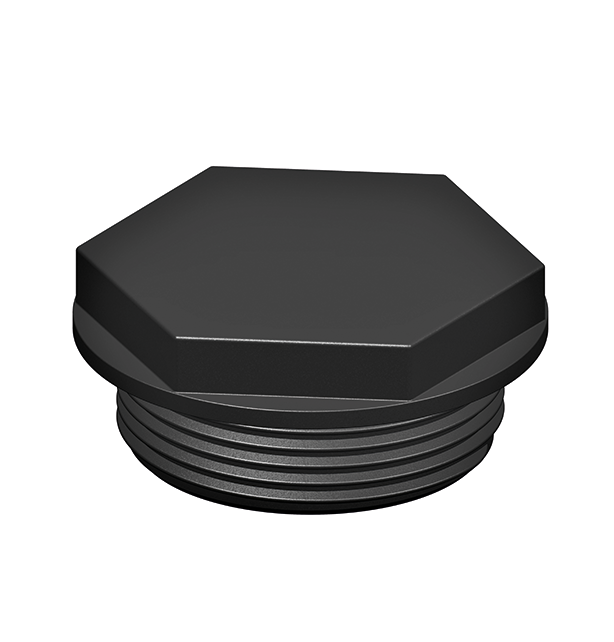 Plug 1.5" (38.1mm) BSP Black
