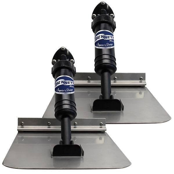 Bennett Self-Leveling Trim Tab System 10 in x 10 in for Boats 17-20 ft – SLT10