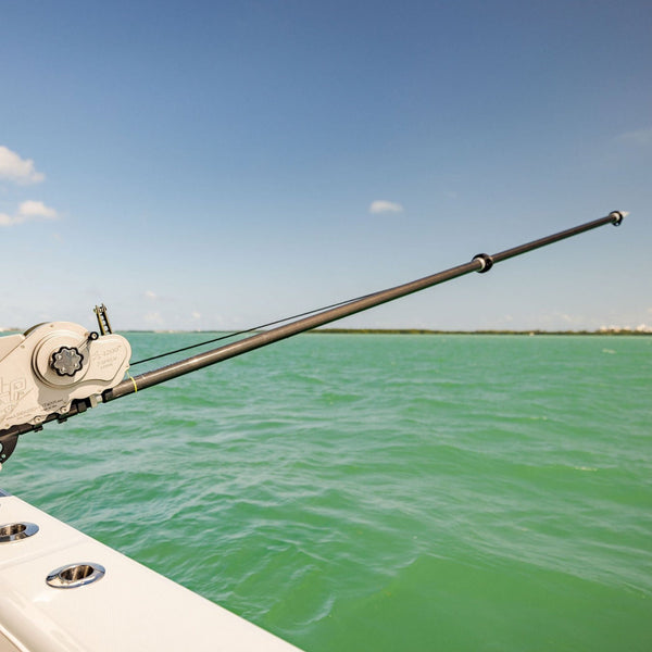 Dredge Boom Fishing Setup, 8ft with Safety Tie Back