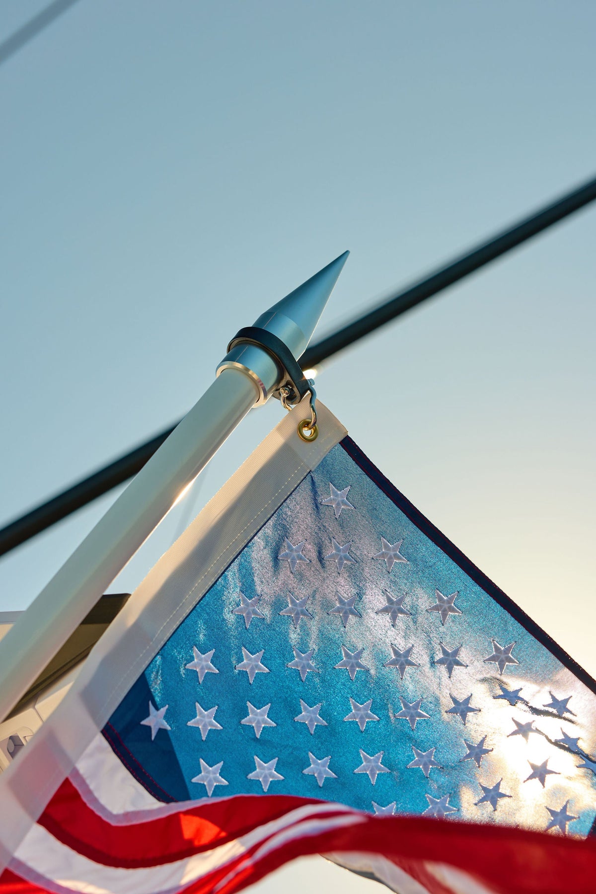 Coastal Hybrid Flagpole, Fixed 8', Black – image 3