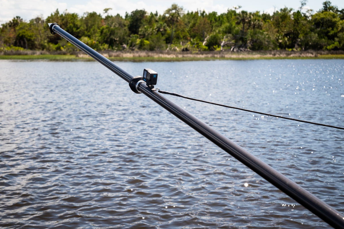 Heavy Duty Dredge Boom, fixed 11ft, for #6 butt, with safety tie back – image 5