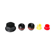 Power Wheel Nut Kit, BLK, inserts 5/8",12mm