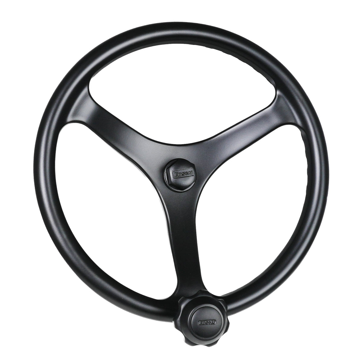 Edson Special Ops Steering Wheel 1710BL – 13" PowerWheel / Powedercoated Black Nut / Black ComfortGrip PowerKnob