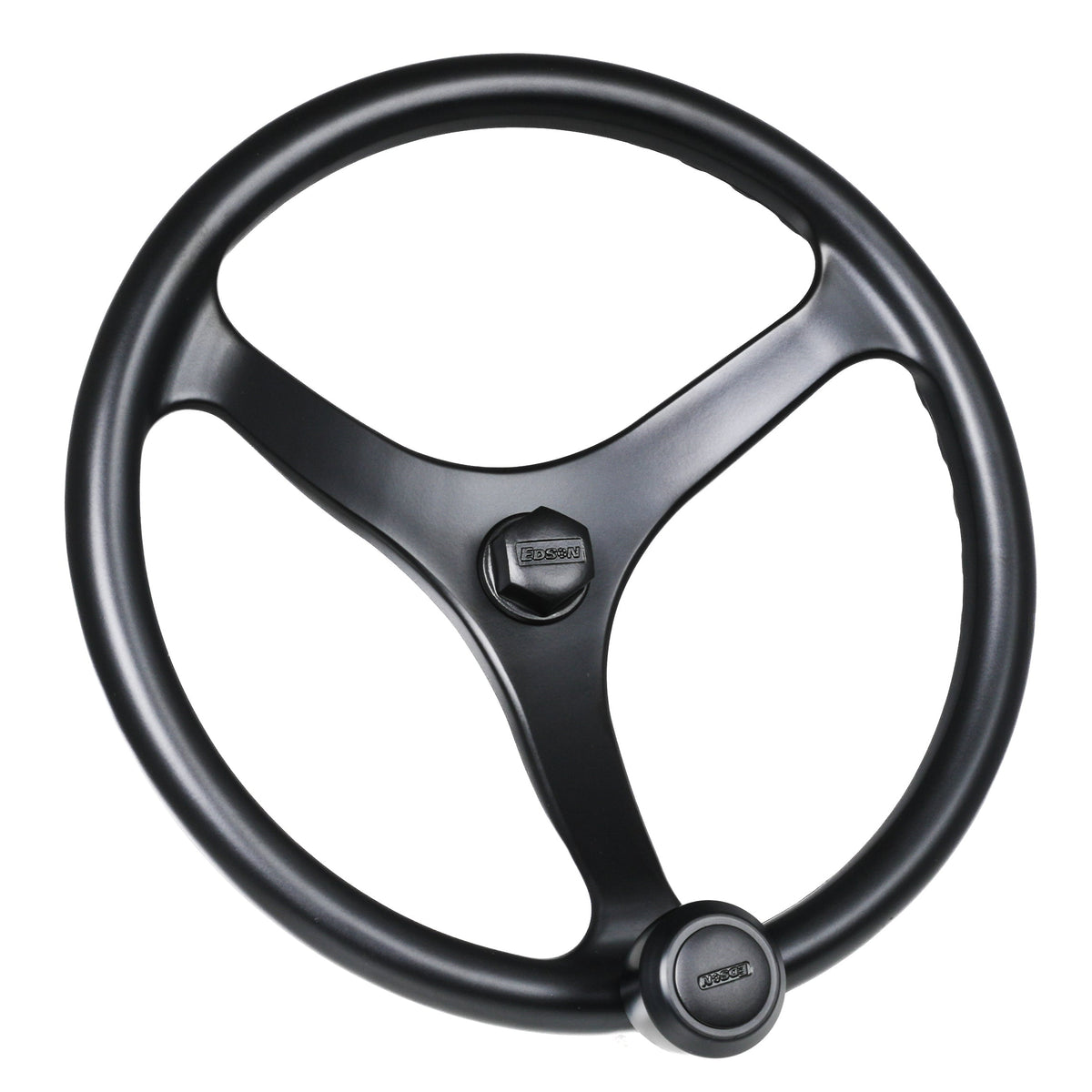 Edson Special Ops Steering Wheel 1710BL – 13" PowerWheel / Powedercoated Black Nut / PowerKnob