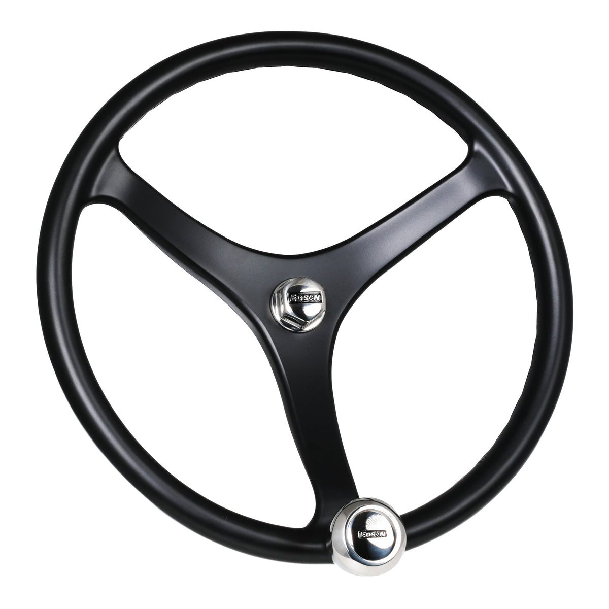 Edson Special Ops Steering Wheel 1710BL – 13" PowerWheel / Polished Stainless Nut / PowerKnob