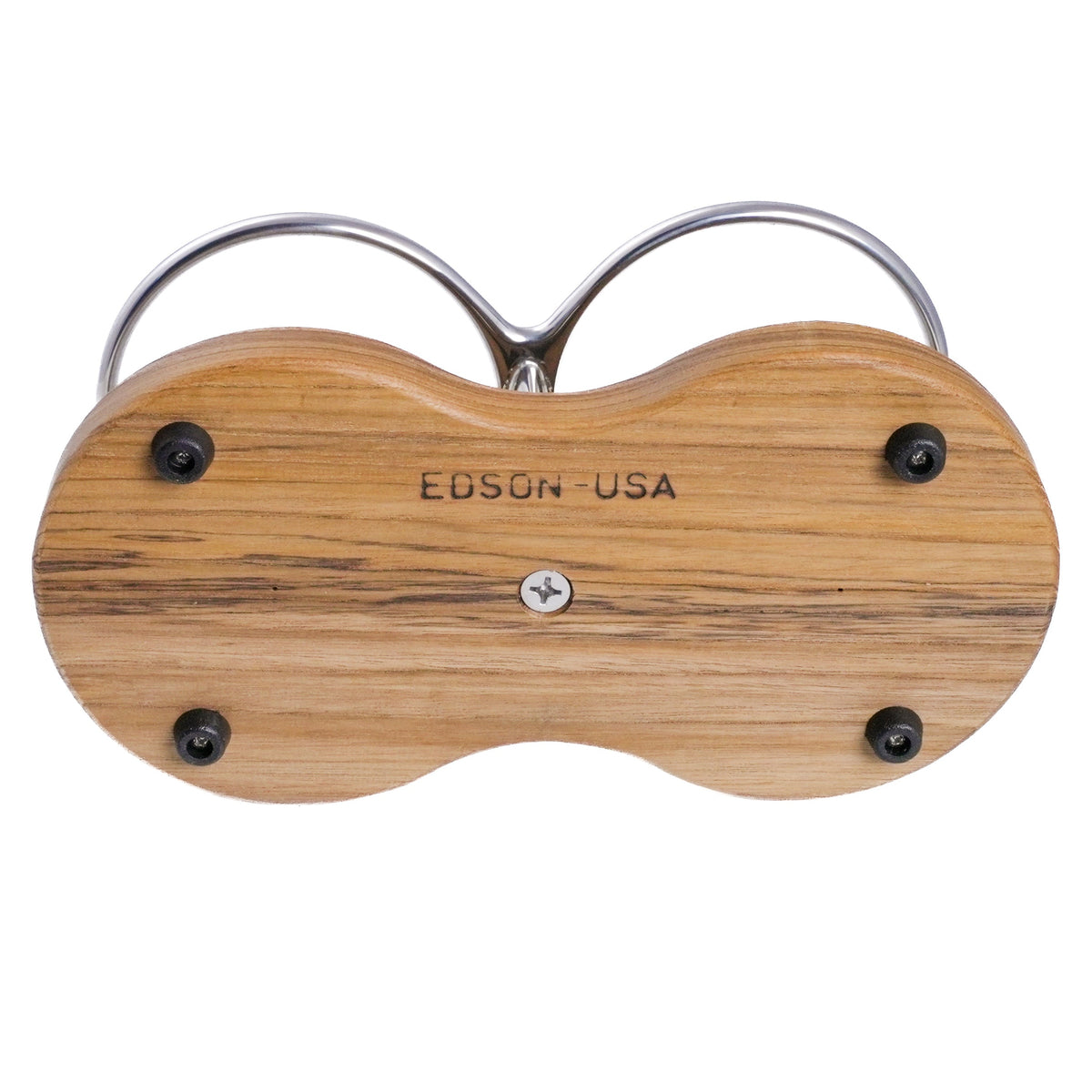 Drink Holder, Double, Stainless with Teak Base – image 6