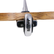 Double Clamp-On Stainless Steel Drink Holder w/Teak Base – image 6