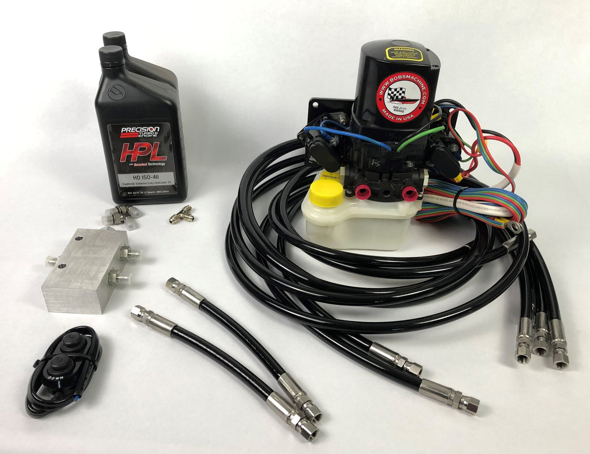 Bob's Machine Shop Double Jac Rigging kit (pump/hoses/flowdivider/oil/etc)