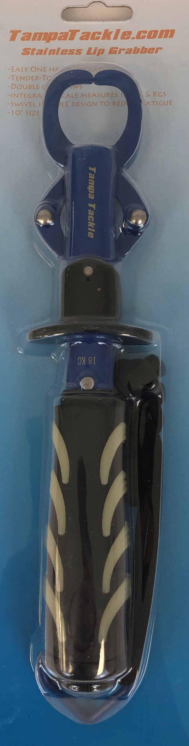 Bob's Machine Shop Tampa Tackle Stainless Fish Grabber with scale