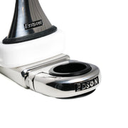 Single Clamp-On Stainless Drink Holder w/White Poly Base – image 4