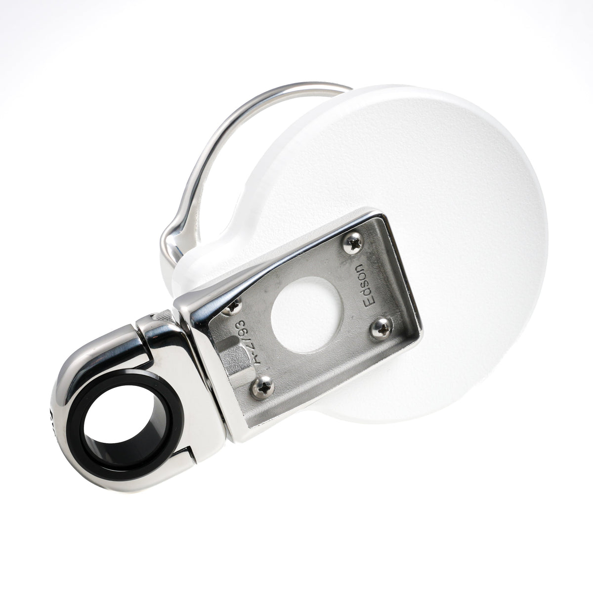 Single Clamp-On Stainless Drink Holder w/White Poly Base – image 5