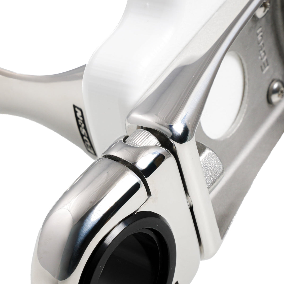 Single Clamp-On Stainless Drink Holder w/White Poly Base – image 6