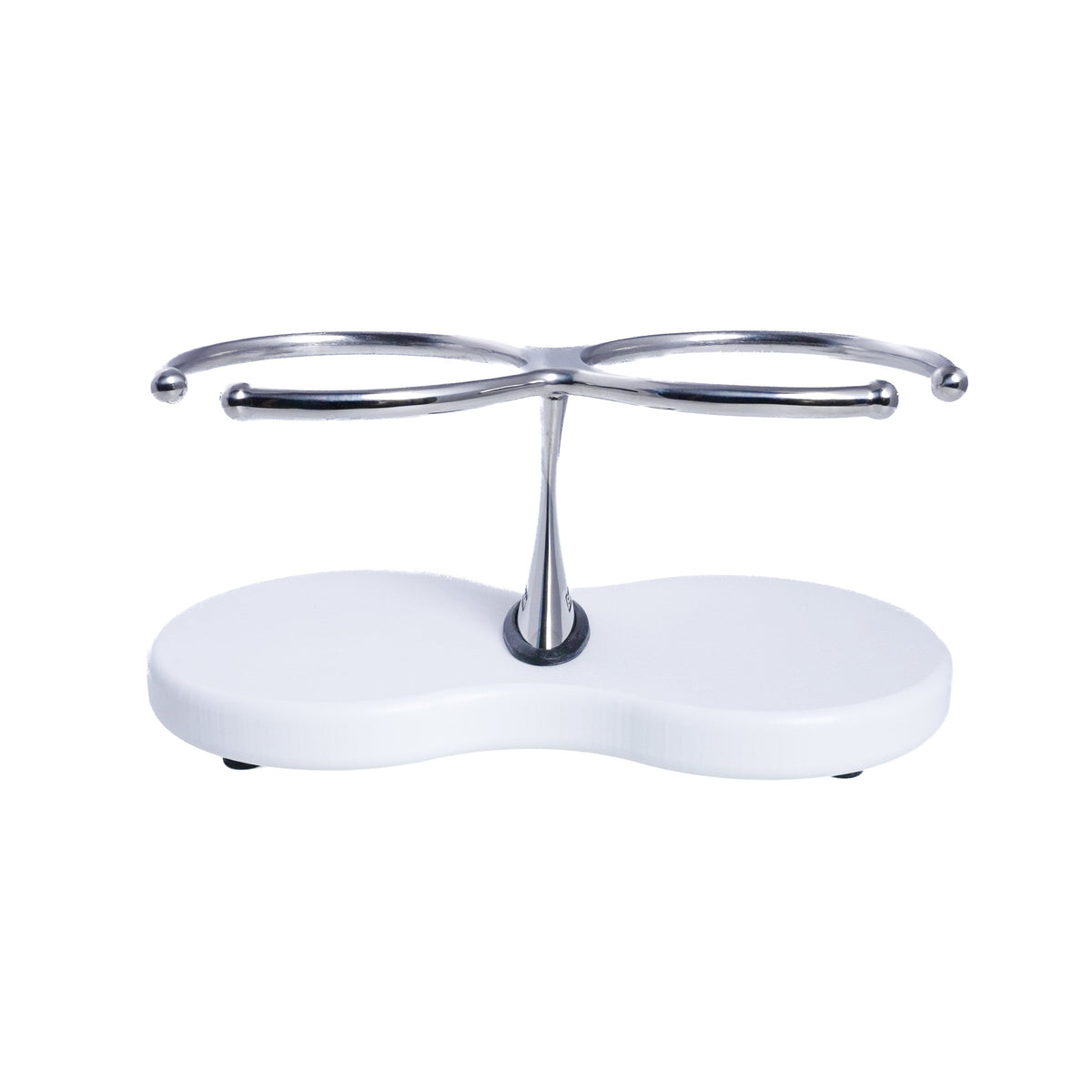 Drink Holder, Double, Stainless with White Poly Base – image 4