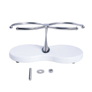 Drink Holder, Double, Stainless with White Poly Base – image 5