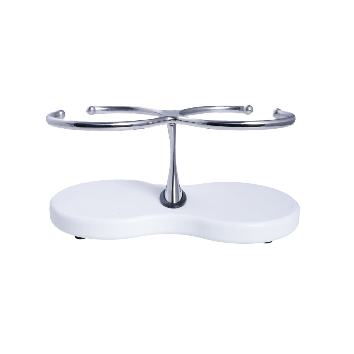 Drink Holder, Double, Stainless with White Poly Base – image 7