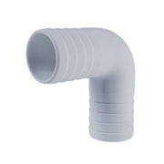 Hose Barb 90deg Elbow Adapter 1.5" (38.1mm), White – image 2