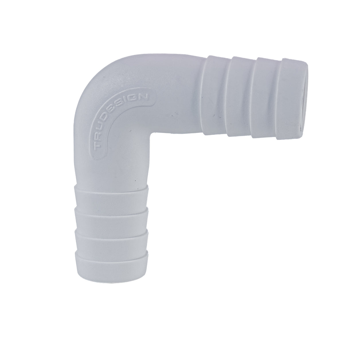Hose Barb 90deg Elbow Adapter 1" (25.4mm), White