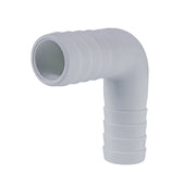 Hose Barb 90deg Elbow Adapter 1" (25.4mm), White – image 3