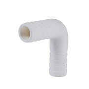 Hose Barb 90deg Elbow Adapter .75" (19.1mm), White
