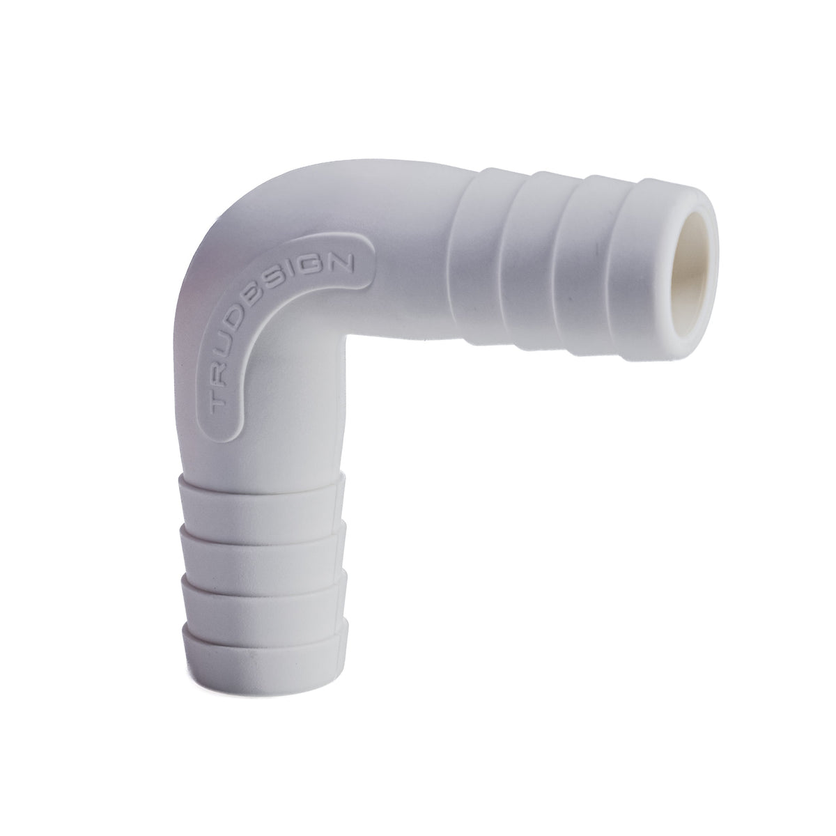 Hose Barb 90deg Elbow Adapter .75" (19.1mm), White – image 2