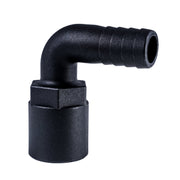 Hose Barb 90deg .75" x .75" (19.1mm x 19.1mm) NPS Female, Black – image 2