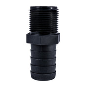 Hose Barb Unequal 1.125" x 1" (28.6mm x 25.4mm) NPS Long Male Thread, Black – image 2