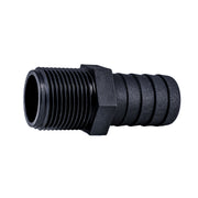 Hose Barb Unequal 1.125" x 1" (28.6mm x 25.4mm) NPS Long Male Thread, Black – image 3