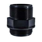 Connector Threaded 1.5" / 1.5" (38.1mm / 38.1mm) BSP Black