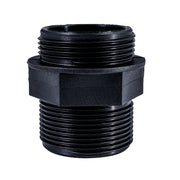 Connector Threaded 1.5" / 1.5" (38.1mm / 38.1mm) BSP Black – image 2