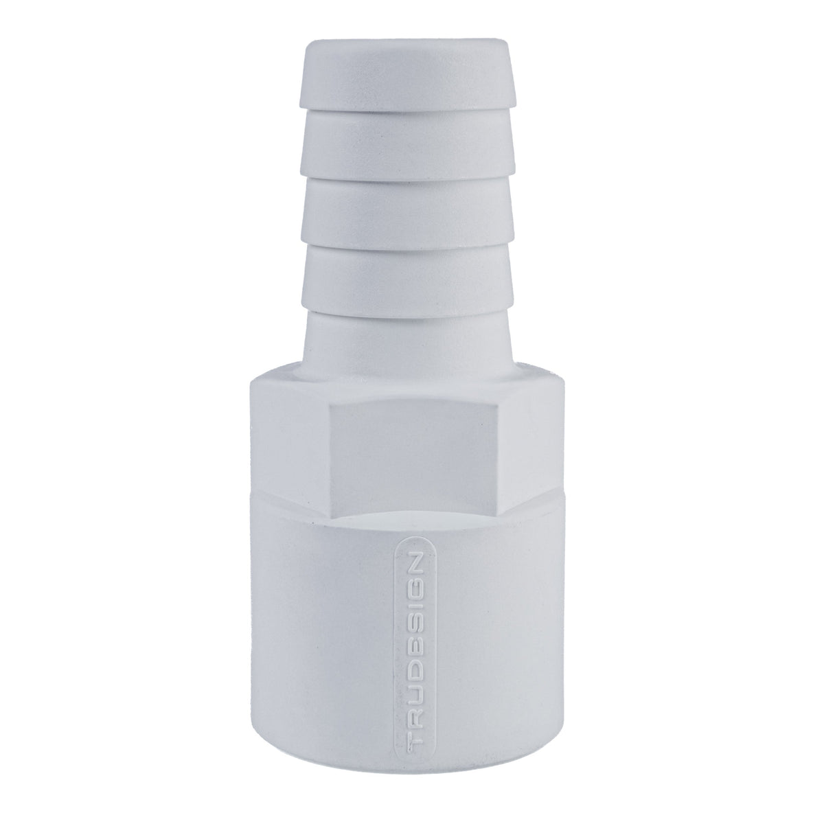Hose Barb 1" x 1" (25.4mm x 25.4mm) NPS Female Thread, White