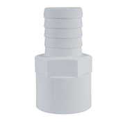 Hose Barb 1.25" x 1.25" (31.8mm x 31.8mm) NPS Female Thread, White