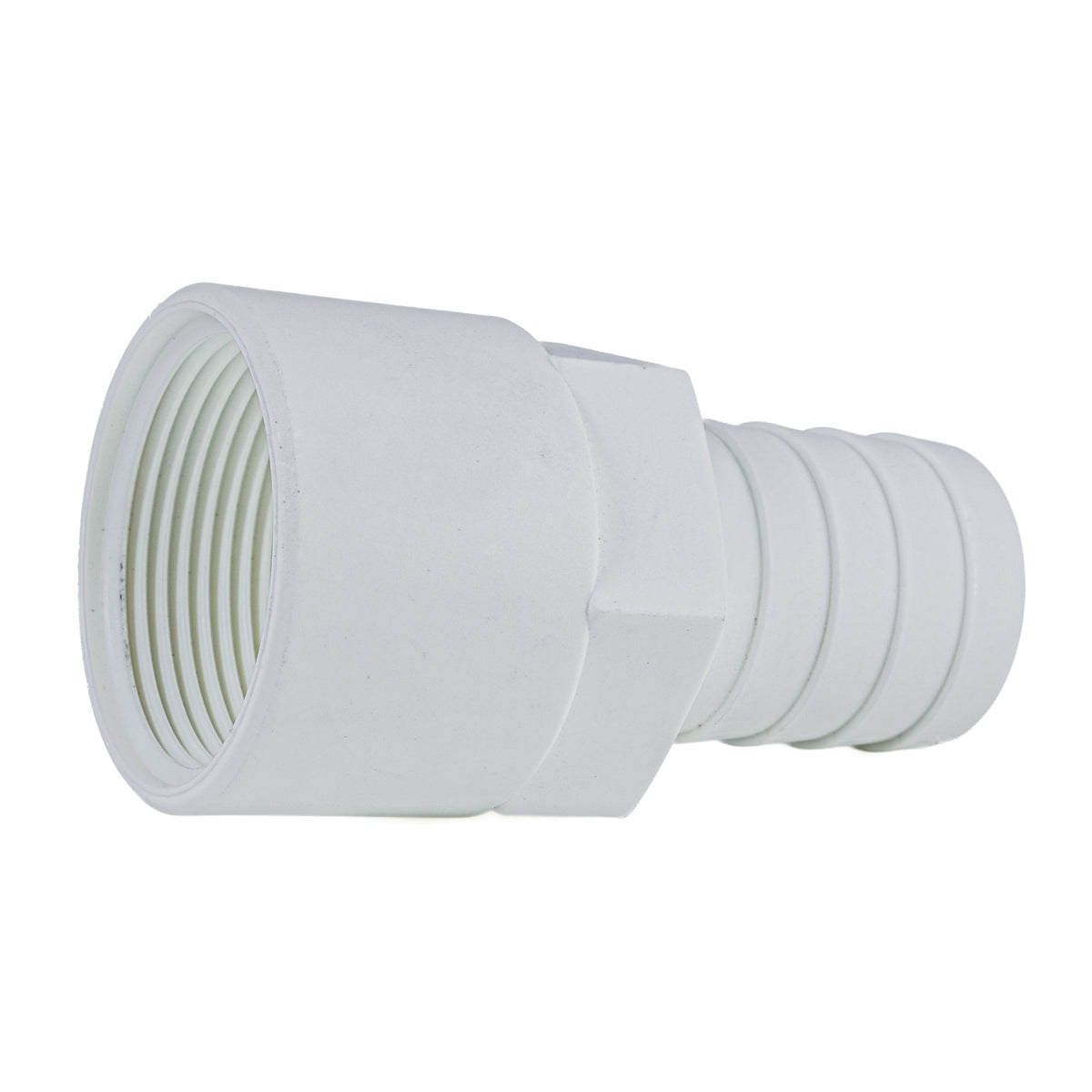 Hose Barb 1.25" x 1.25" (31.8mm x 31.8mm) NPS Female Thread, White – image 3