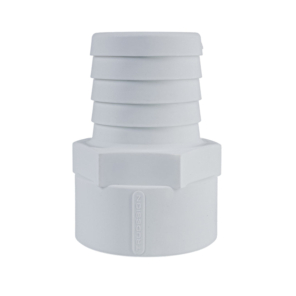 Hose Barb 2" x 2" (50.8mm x 50.8mm) NPS Female Thread, White