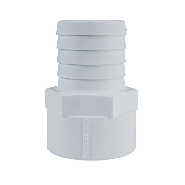 Hose Barb 2" x 2" (50.8mm x 50.8mm) NPS Female Thread, White