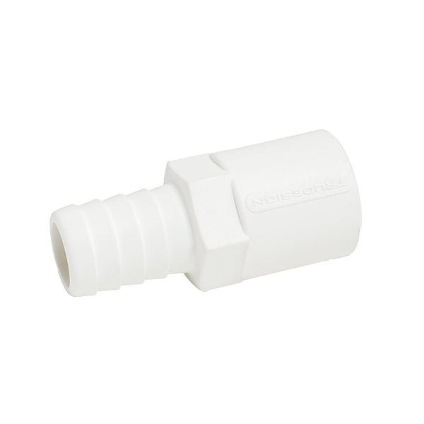 Hose Barb .875" x .75" (22.2mm x 19.1mm) NPS Female Thread, White